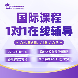 A-LEVEL/IG/AP国际课程一对一辅导网课数学物理化学经济微积课程