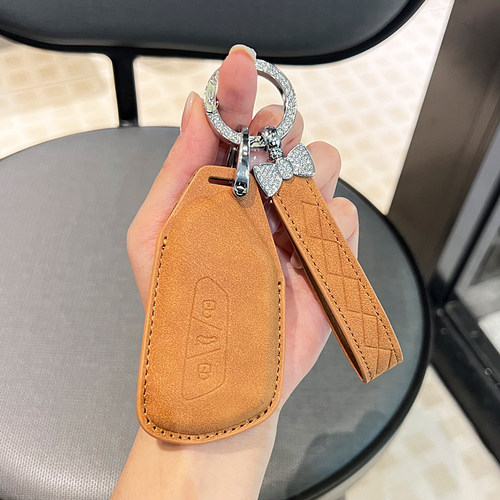 适用22/23款大众ID3 id4 CROZZ新ID6X钥匙套电动车皮复古包扣男女