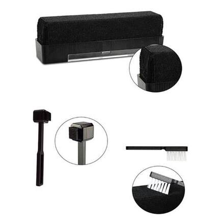 1Set Carbon Fiber Velvet Anti Static Clean Brush Cleaner Rem