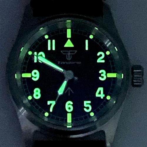 Tandorio Pilot Aviator Diver Watch for Men 36mm NH35A/PT5000