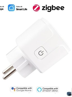 Zigbee WiFi Smart Plug 16A EU Socket Tuya Smart Life APP Wor