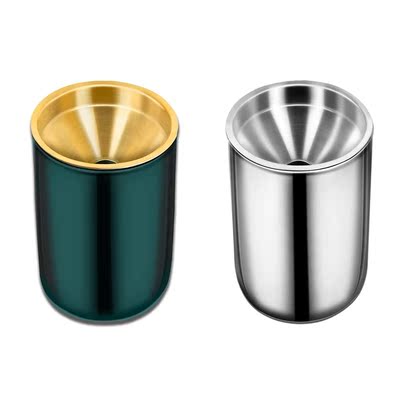 Ashtray Modern Stainless Steel Anti-Ash Ashtray Standing Ash
