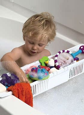 Bathtub Caddy Tray Plastic Bathtub Basket Shelf Rack Bath To