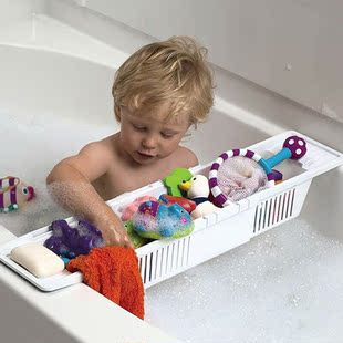 Bathtub Caddy Tray Plastic Bathtub Basket Shelf Rack Bath To