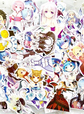 50pcs/set ReLife In A Different World From Zero Sticker Fo