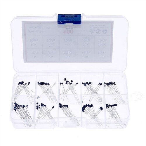 100pcs/Box 10 Values NTC thermistor Thermal Resistor Kit NTC