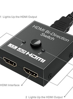 HDMI Splitter 2 Input to 1 Output or 1 in to 2 Out Supports