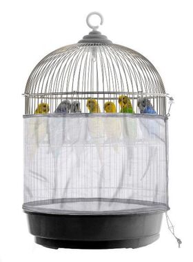 Universal Birdcage Cover Bird Seed Guard Catcher Adjustable