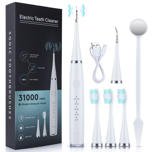 Electric Sonic Dental Calculus Scaler Oral Teeth Tartar Remo