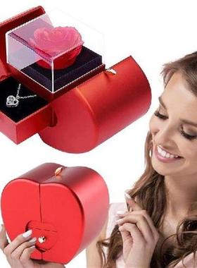 Eternal Roses Gift Preserved Real Rose With Jewelry Box
