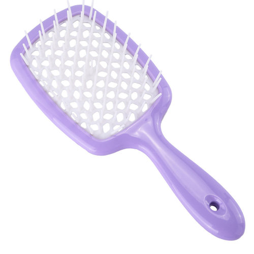 Purple Hollowed Out Tangled Hair Brush Hair Styling Tools