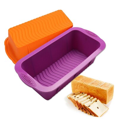 Rectangle Toast Loaf Bread Soap Cake Toast Box Silicone Mold