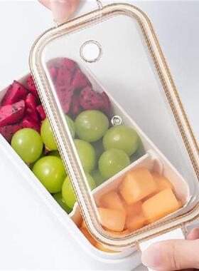 2 Grid PP Reusable Food Storage Containers with Clear Lids