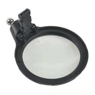 EU Plug,Welding Magnifying Glass 5 LED Auxiliy Clip Magnif