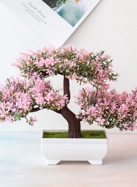Artificial Plants Pine Bonsai Small Tree Pot Plants Fake