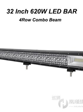 9 14 20 26 32 Inch Off Road LED Light Bar 12V 24V Spot Flood
