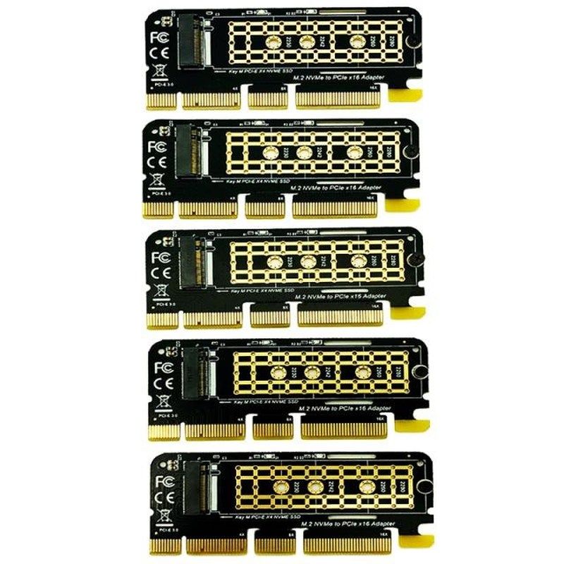5PCS M.2 NVME Adapter M.2 M2 NVME PCIE to M2 Adapter PCI Exp