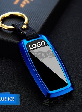 1X Neo Chrome Key Ring For Audi A3 8V A4 B8 B9 Keychain Meta