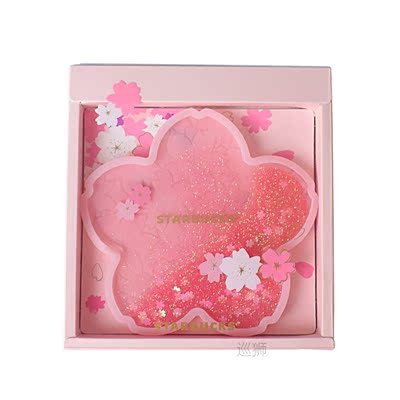 New Quicksand Cherry Coasters Silicone Cup Drink Coffee Cup