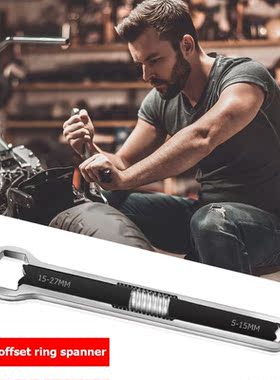 Multifunctional Spanner Wrench Adjustable Dual-Head Open End