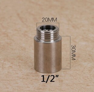 Stainless steel pipe coupler 1/2