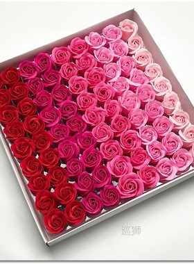 81 Pcs Rose Bath Body Flower Floral Soap Scented Rose Flower