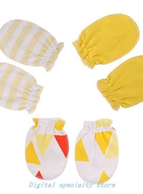Cotton Soft Baby newborn Scratch Mittens0-6 months che