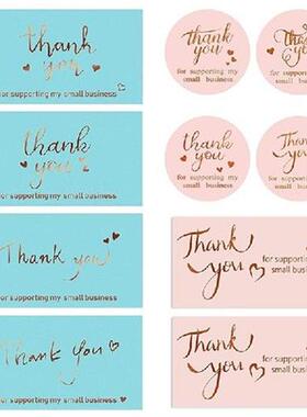 50/500x Thanks Greeting Cards Candy Bags Paper Label