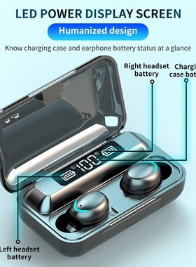 F9 TWS Wireless Bluetooth Earphone5.0 Touch Earphones 9D Ste