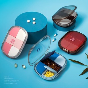 Portable 7 Day Pill Box Travel Mini Portable Medicine Case