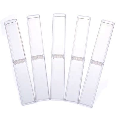New 1pc Pen Boxes Plastic Transparent Case Pen Holder Gift C