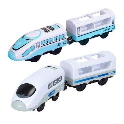 Magnetically Electric Train Toys Connected Electric Small