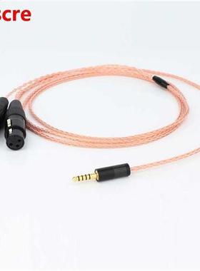 Preffair 1PC 8Cores 4.4mm Plug to Dual 3Pin XLR Female/Male