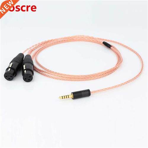 Preffair 1PC 8Cores 4.4mm Plug to Dual 3Pin XLR Female/Male