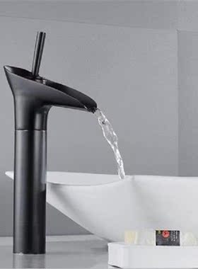 Single Lever Waterfall Bathroom Basin Faucet Wine Glass