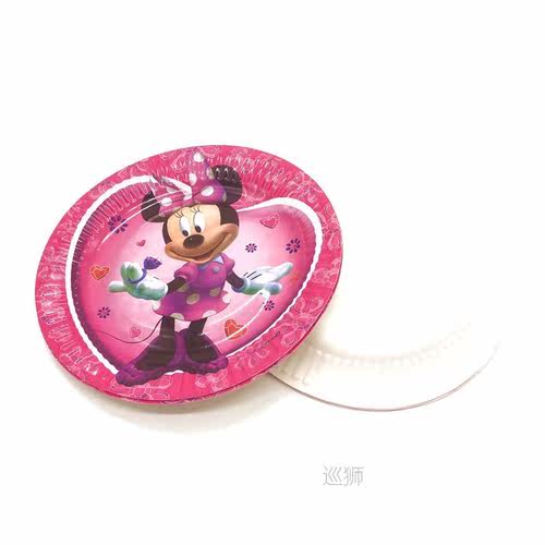 Hot  Minnie Mouse Theme Party Supplies Paper Cups Plates Nap