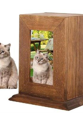 Dog Urns For Ashes Wood Pet Cremation Urns Pet Photo Urn