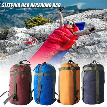 Camping Envelope Sleeping Bag Compression Packs Stuff Sack