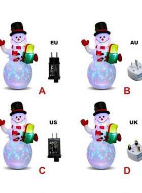 Christmas Inflatable Ornament Outdoor Yard Garden Rotating L