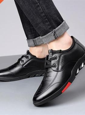 2021 New Men Shoes Leather Cowhide Leather Shoes Men Comfort