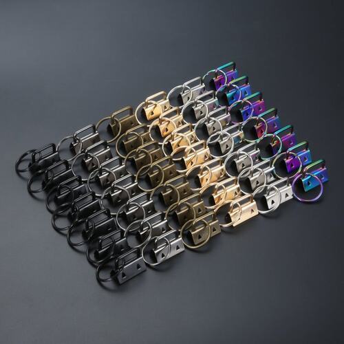 42Pcs 1 Inch 6 Color Keychain Hardware Set Key Fob Hardware