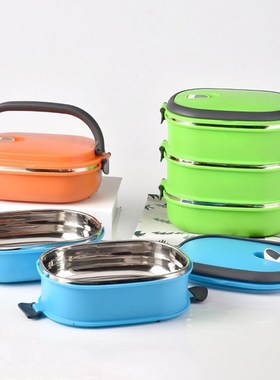 hot sale 1/2/3 Layer Lunch Box Food Storage Container Rectan