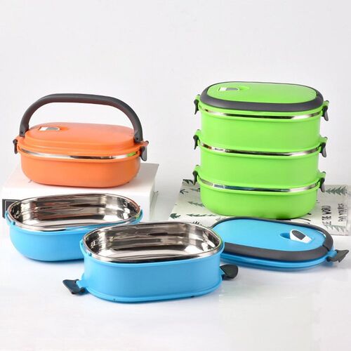 hot sale 1/2/3 Layer Lunch Box Food Storage Container Rectan