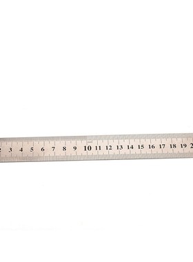 1pc Stainless Steel Metal Ruler Metric Rule Precision Double