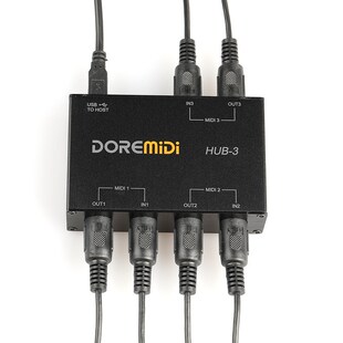 MIDI 3x3 Box USB MIDI Interface MIDI Box MIDI HUB-3