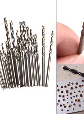 28Pcs  Micro HSS Twist Drill Bits Set Metric Sizes 0.3-3