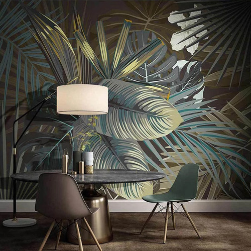 Custom 3D Photo Wallpaper Green Banana Leaf Home Wall