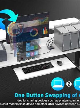 USB KVM Switch Splitter USB .0 2.0 Switcher for PC Keyboard