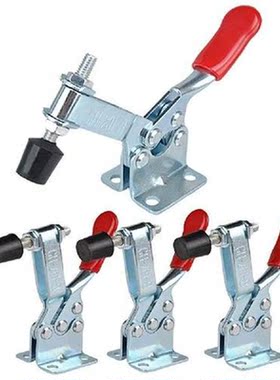 4Pcs Hand Tool Toggle Clamp 201B Antislip Red Horizontal