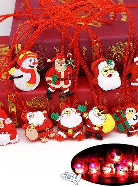 1pcs Merry Christmas LED Light Santa Claus Pendant Christmas